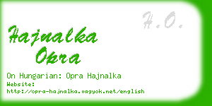 hajnalka opra business card